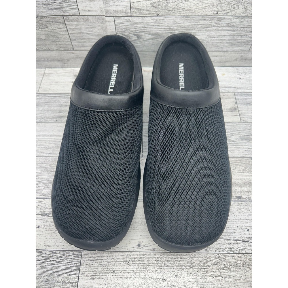 Merrell Shoes Womens Size‎ 10 Black Mesh Clogs Slip On Comfort Walking J000554